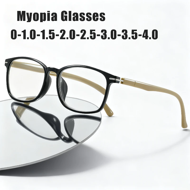 خفيفة الوزن للغاية موضة قصر النظر نظارات الحد الأدنى إطارات مربعة مريحة بالقرب من البصر النظارات النسائية INS نمط نظارات #1