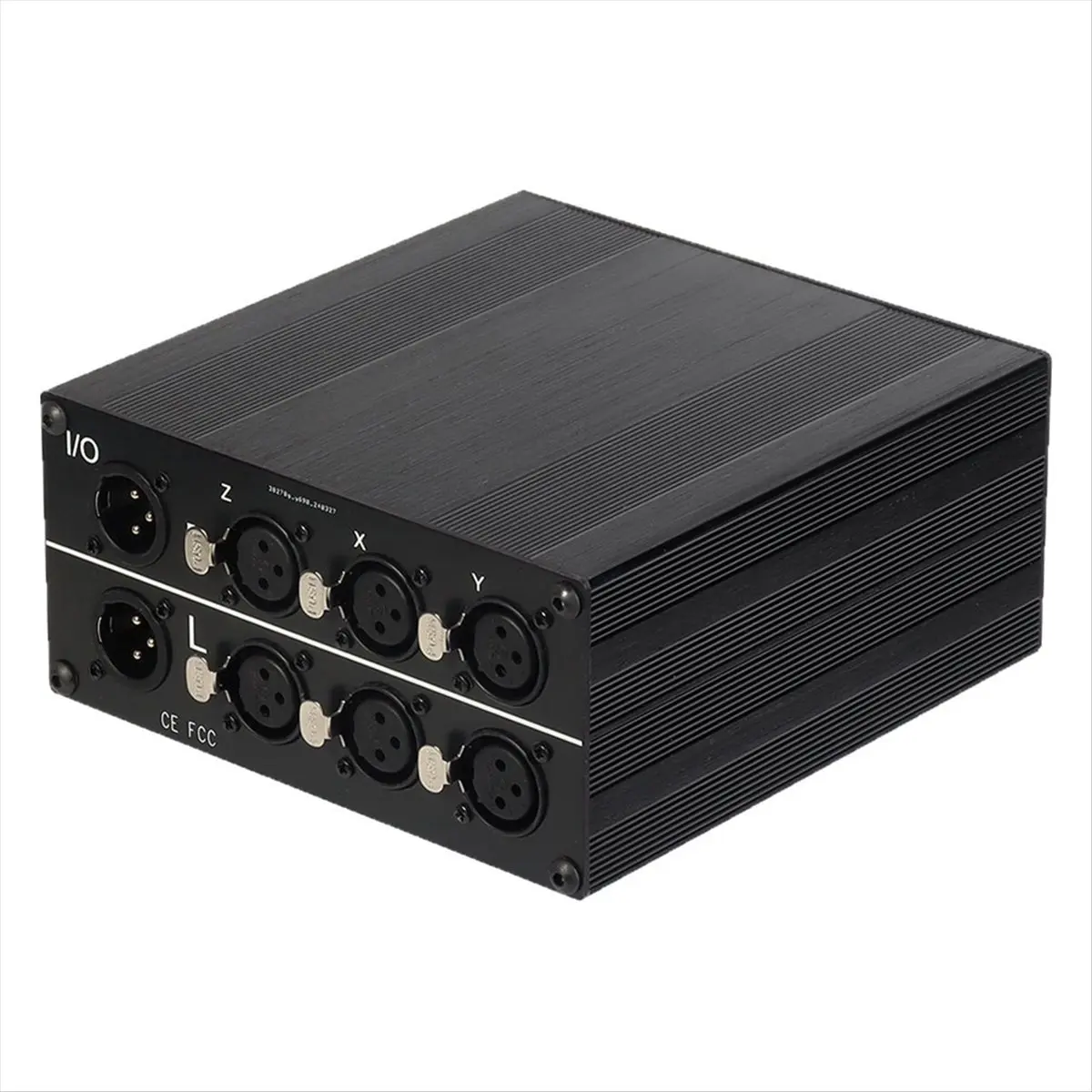 A73T 3-Way Passive Stereo Audio Switcher XLR 3-Female 1-Male Switcher 3 in 1 Out or 1 in 3 Out Splitter Box XLR Selector