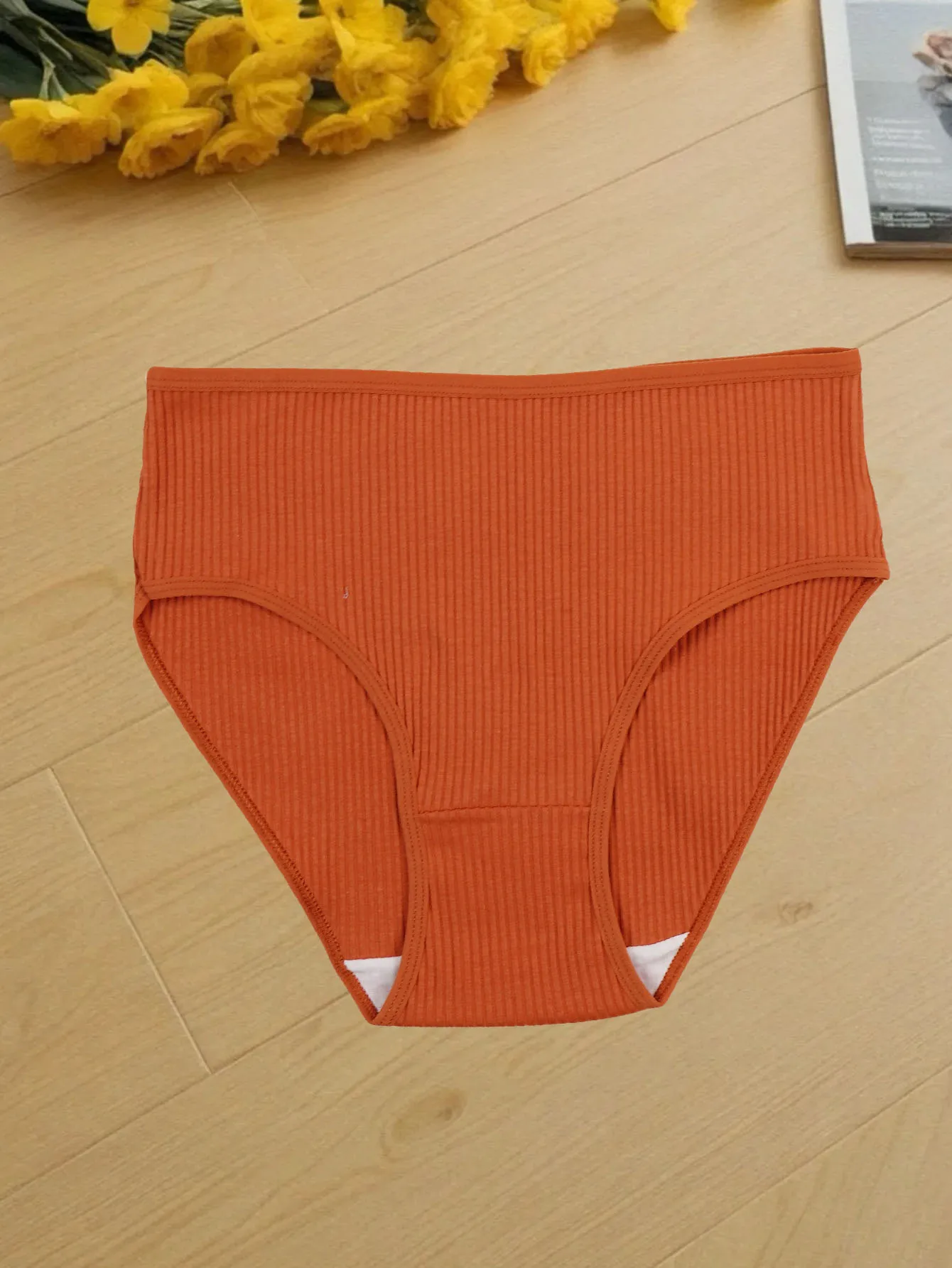 여성용 코튼 팬티, 하이 웨이스트 팬티, 배꼽 지지대 브리프, 편안하고 부드러운 팬티, 10 개/세트