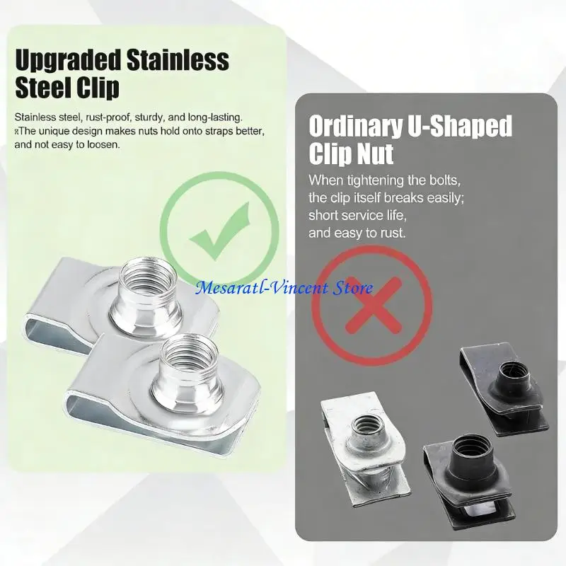 A70F 304 Stainless Steel Gas Strap Bolts Mounting Fasteners Suitable For Vehicles 55157 GM11516770 GM11519894 GM15743078