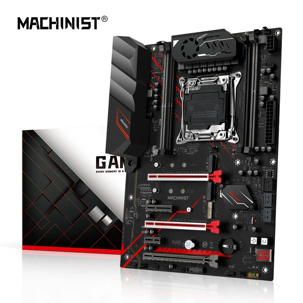 MACHINIST X99 Motherboard LGA 2011-3 Support DDR4 ECC/non-ECC 2666MHz RAM Memory WIFI/SATA NVME M.2 Four Channel MR9A PRO MAX