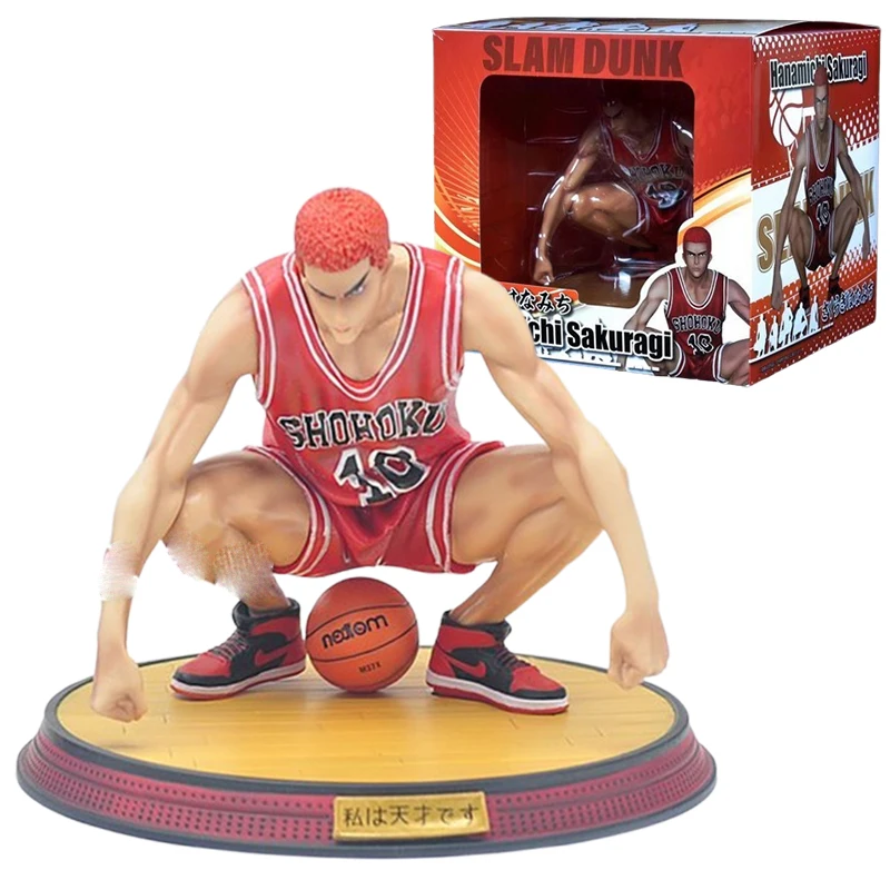 

Anime Slam Dunk Sakuragi Hanamichi Action Figure Toys Rukawa Kaede Figurine 21cm GK Statue Collection Model Doll Ornaments Gift