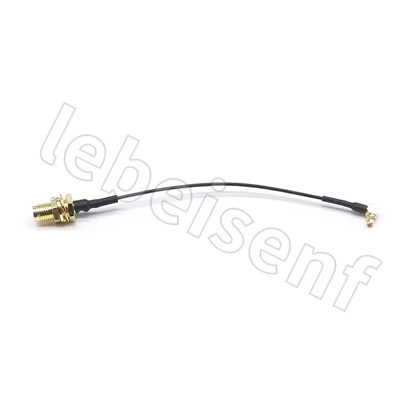 10cm 1.37 RF adapter jumper MMCX/SMA-JK MMCX curved male to SMA female housing can be customized