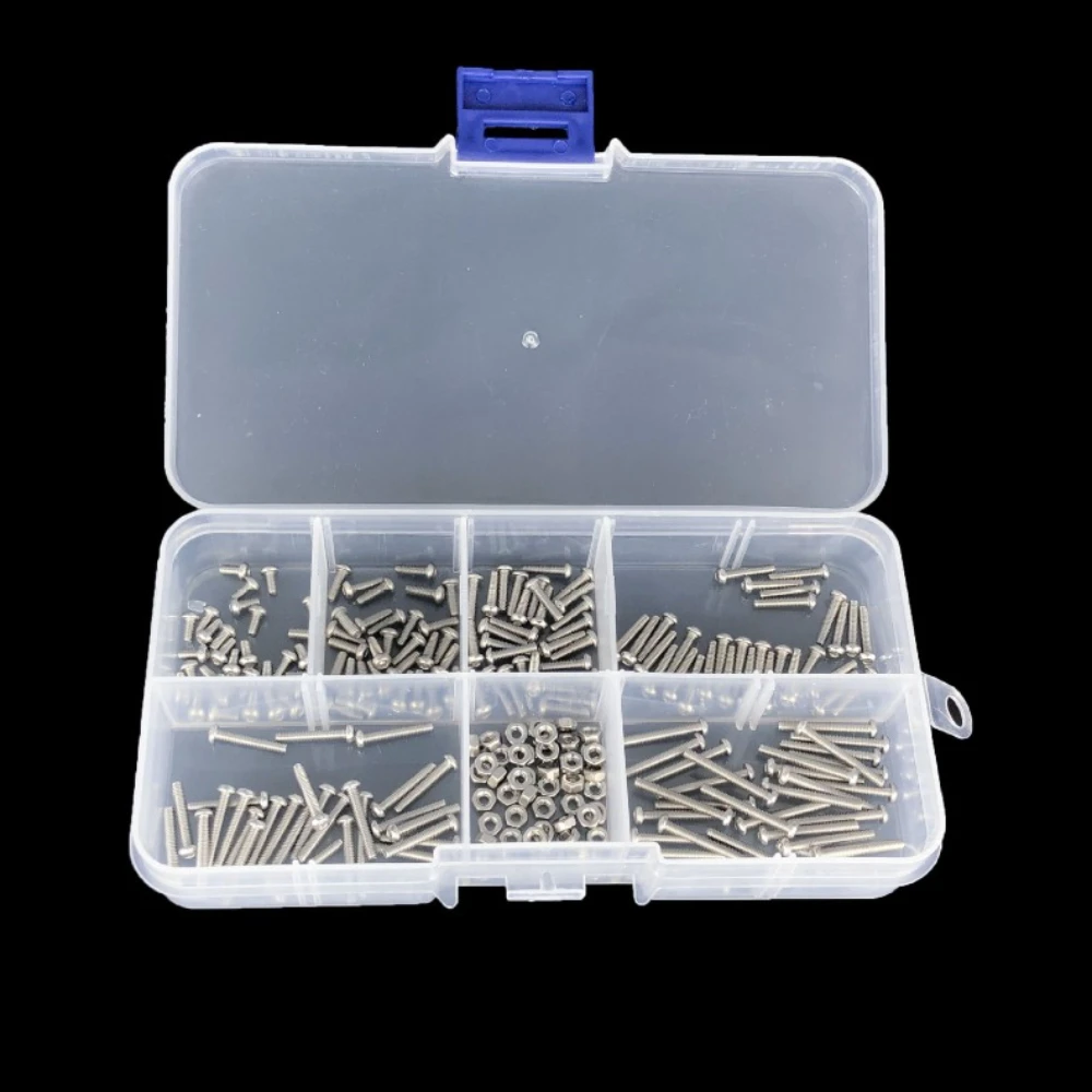 230個入り M2 ステンレス鋼ボルト 六角ナット付きネジ詰め合わせキット メトリックマシンネジとナット 家具・自動車修理用