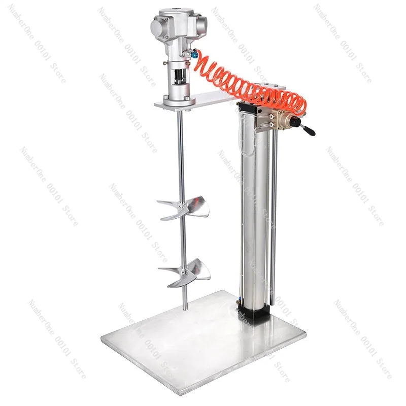 

Industrial Pneumatic Mixer,Automatic Lifting Mixing Machine for Chemical Coatings and Ink,5/25/50/100-Gallon Air Paint Agitator