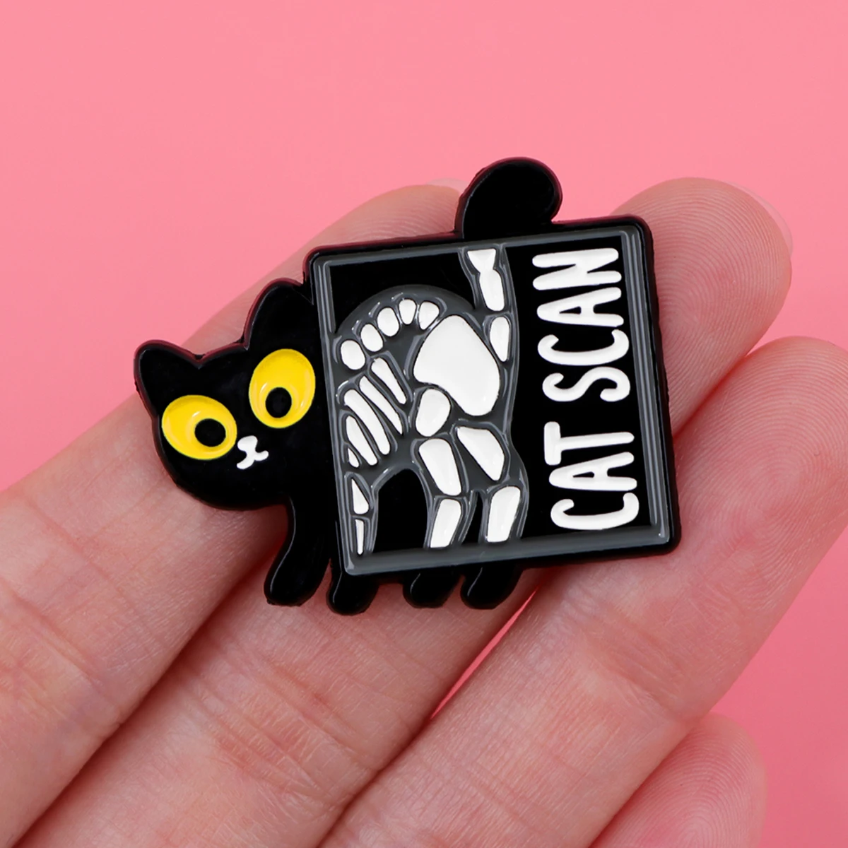 

Black Cat Enamel Pin Animal Brooch Pines Lapel Pins Badge on Backpack Costume Accessories Medical Jewelry Gifts for Nurse Doctor