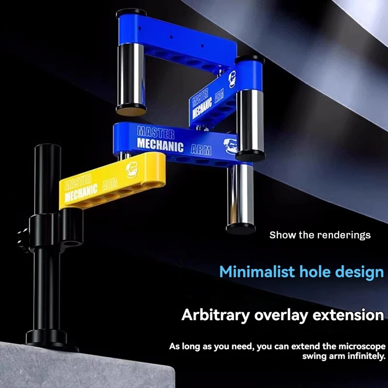 MECHANIC M3 Microscope Articulating Arm Bracket Flexible 360 °Adjustable Fixed Lifting Metal Forging Column