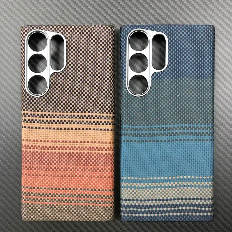 

Phone sunset moonrise for Samsung Galaxy S23 s2u,S25u Aramid Carbon Fiber Wireless charging Magnetic