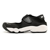 NIKE AIR RIFT Men's and Women's Outdoor Sandals, Breathable, Anti-slip, Durable, Fashionable Beach Sandals, Black/White