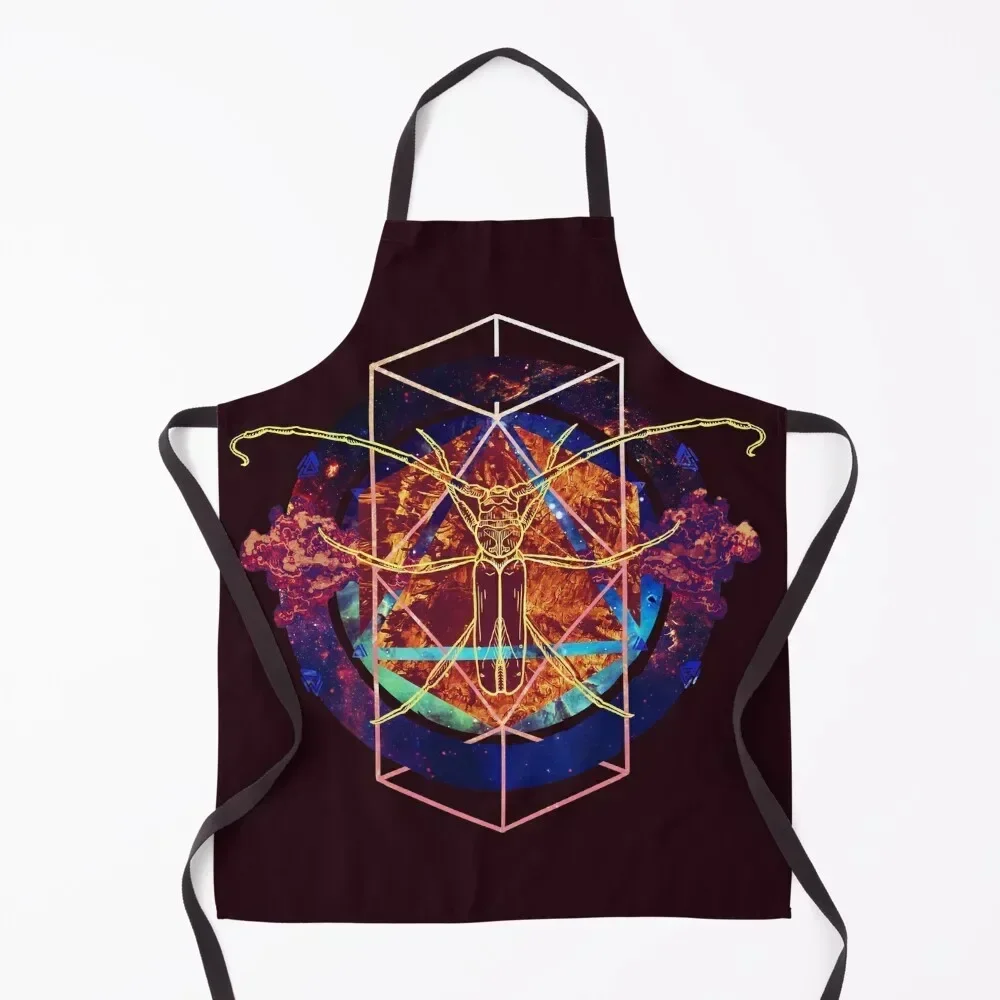 

Insects & Galaxies 01 Apron Things For The Home Utensils For Kitchen Customizable barber men Apron