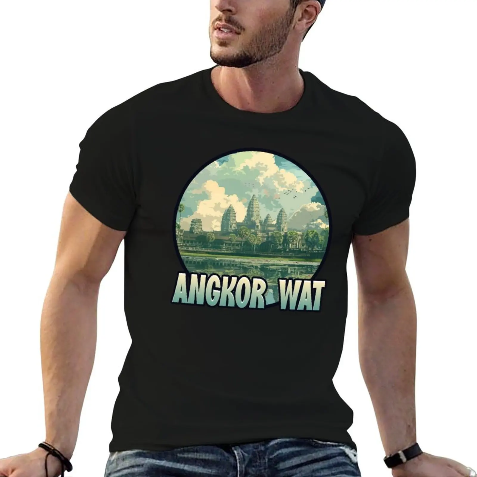 

Angkor Wat - Cambodia T-Shirt man tshirt man t shirt cotton high quality man t shirt luxury T-shirt