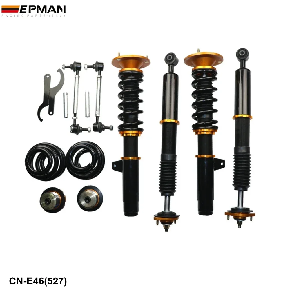 Coilovers Coilovers Spring Struts Racing Suspension Coilover Kit Shock Absorber For 01-05 for BMW E46 330i/330Ci/330xi CN-(