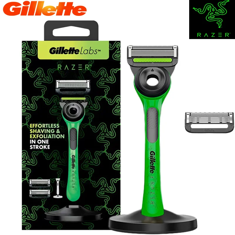 Gillette Labs Razor Gillette Labs Skin-Exfoliating Razor Razer Joint Collection Razor 360 FlexDisc 5 Progressive Blades