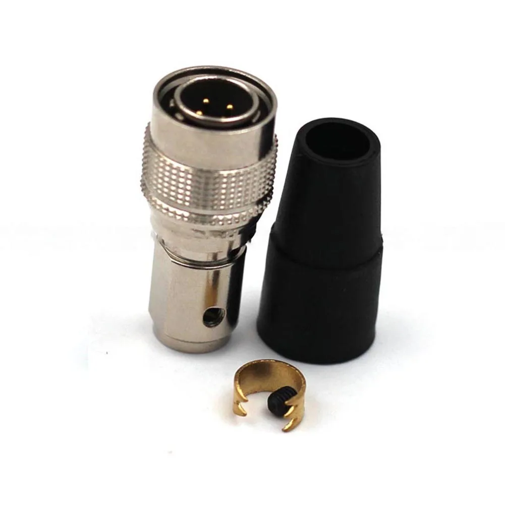 Heavy Machinery 6Pin Connector Rated Voltage 300V Zinc Alloy Body Brass Gold Plated Contacts For Automation Systems