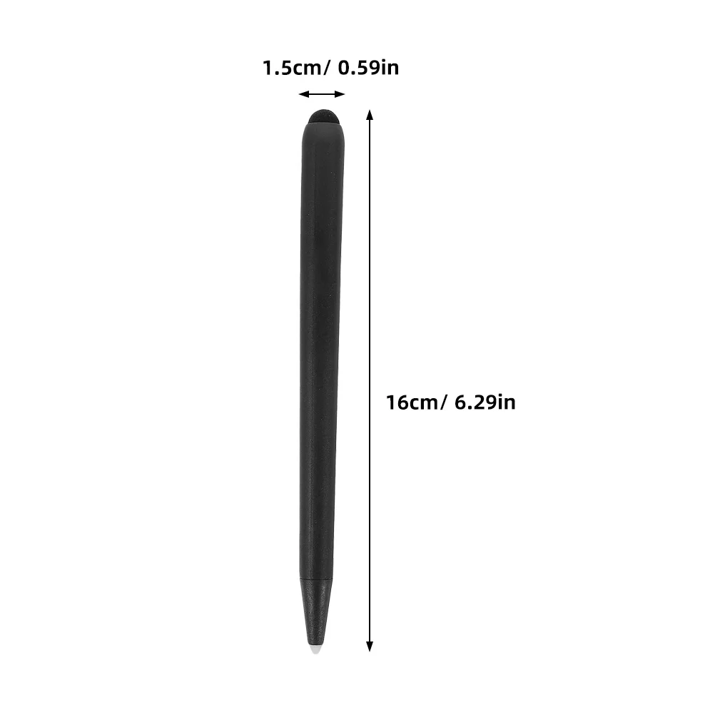 3-delige fijne punt stylus elektronische whiteboard-pen computerpennen voor touchscreen zwart