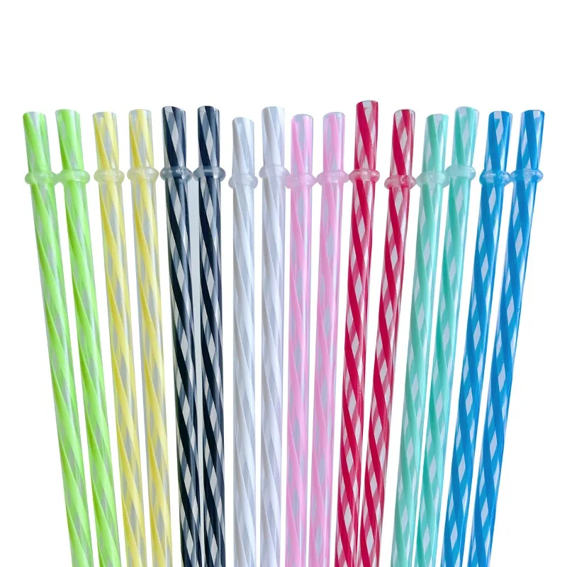 With Cups Color Hard Straw Buckle Anti-drop Straws PP Hard Tube Reuse Plastic Straw Reusable Straw Plastic Straws Gadgets