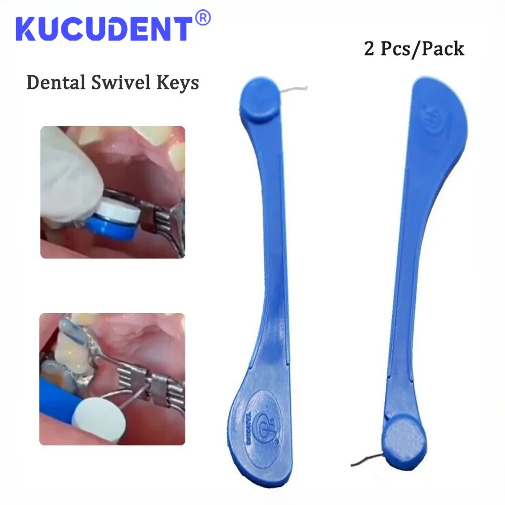 KUCUDENT 2 Pcs/Pack Dental Orthodontic Swivel Keys Implant Expansion Screw Rapid Palatal Expander Dentistry Instrument Tools