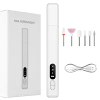 Pulidor de uñas eléctrico, brocas profesionales para pulir uñas, pulido, eliminación de piel muerta, lima de lijado artística, máquina de manicura