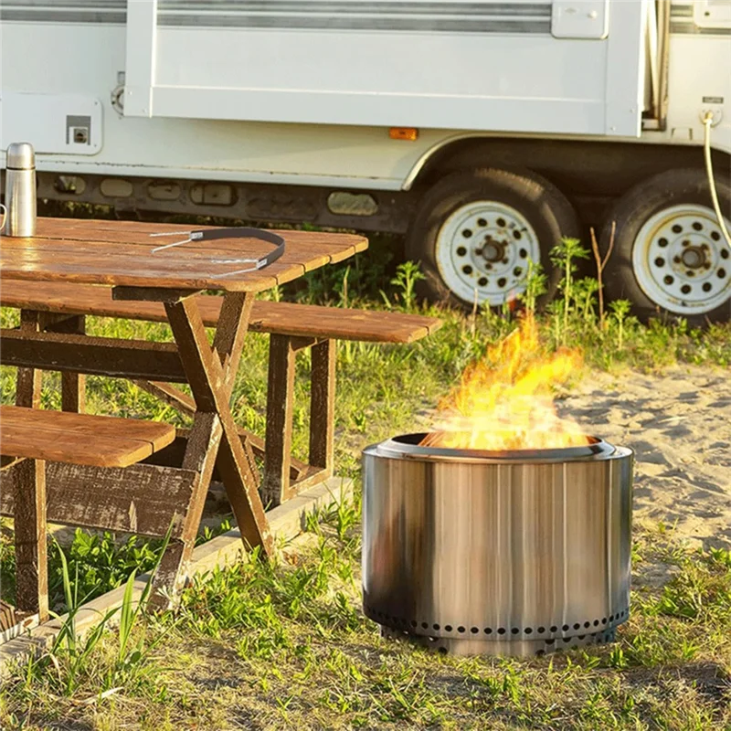 ABVA-Leather Fire Kang ハンドル ステンレススチールフック付き Fire Kang 移動ツール ソロストーブシリーズ Fire Kang に適しています