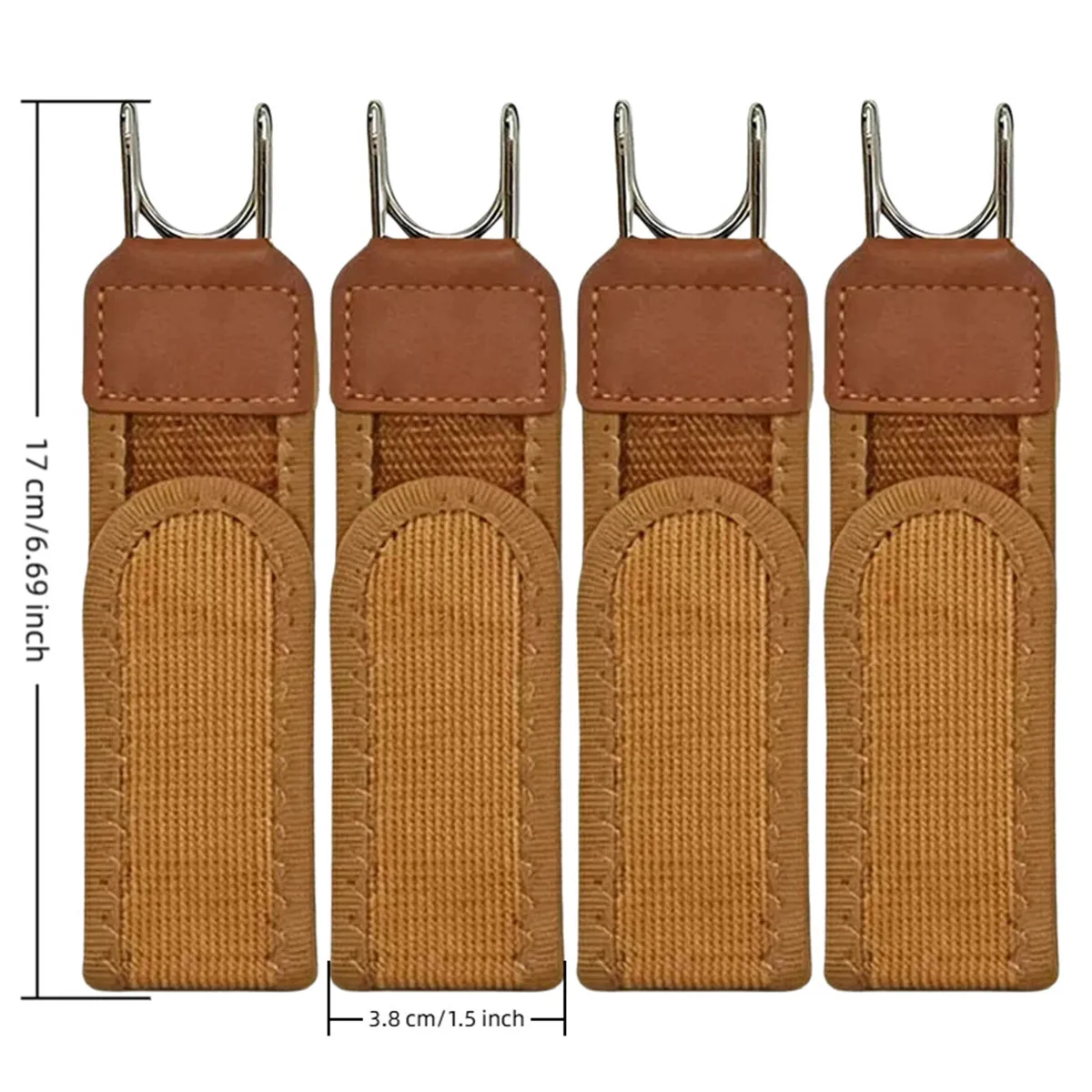 Unisex-Gürtel ohne Schnalle, verstellbarer, elastischer Bund, bequemer Metallhaken, neues modisches Accessoire für Damen und Herren. – Detail 2