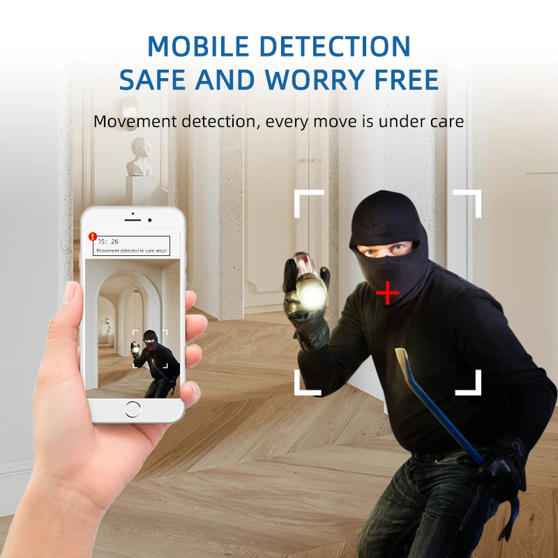 HD Wifi Camera Mini Indoor Monitor Wireless Infrared Night Vision Tracking Two-way Audio Security Surveillance Cam Home Smart