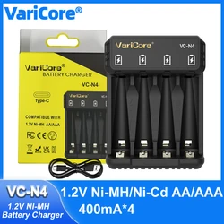 VariCore VC-N4 VC-N8 18650 Charger NiMH Battery Charger 1.2V Ni-MH NI-CD AA AAA Cannot charge 3.7V lithium battery