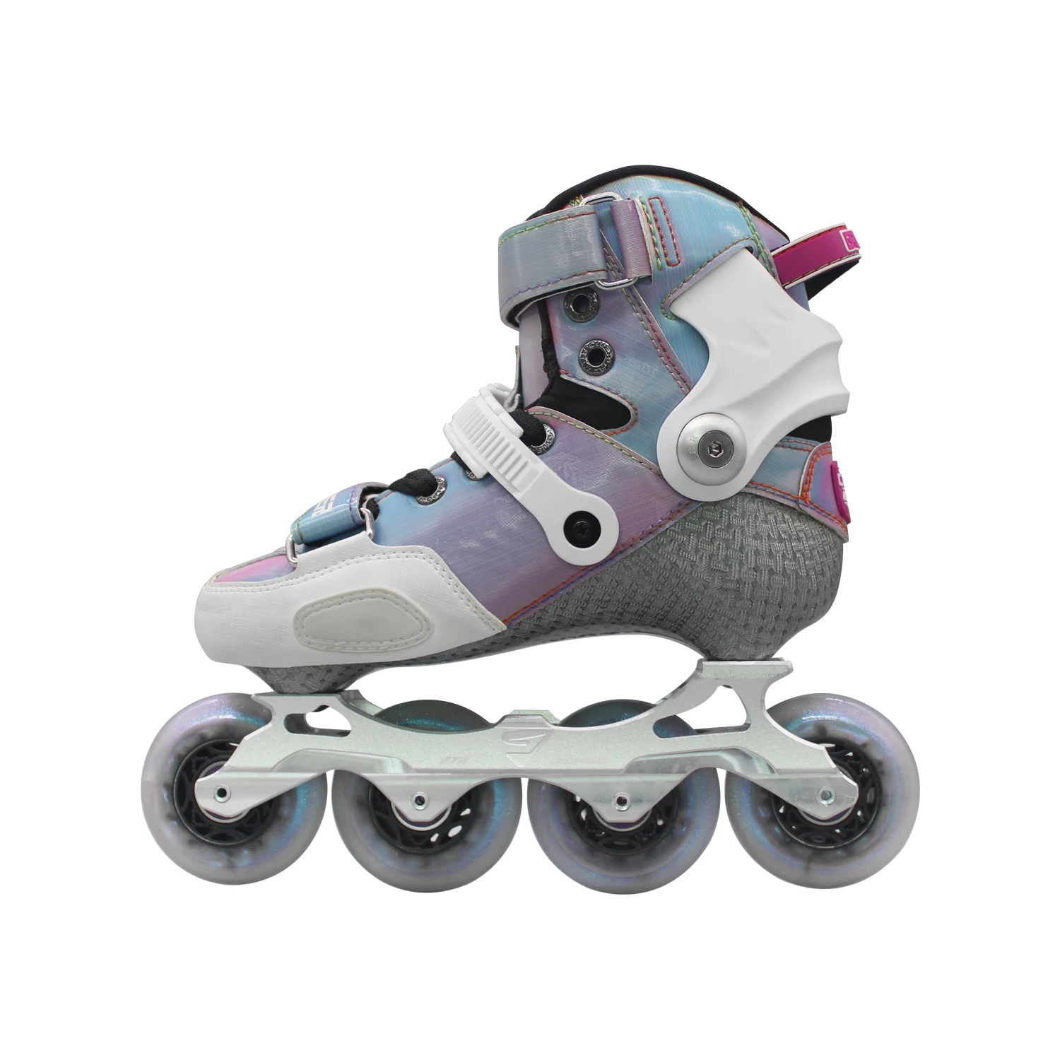 New Design Junior Inline Flashing Customize 4 Wheel Quad Roller Skate Shoes for Kids Girls Boys