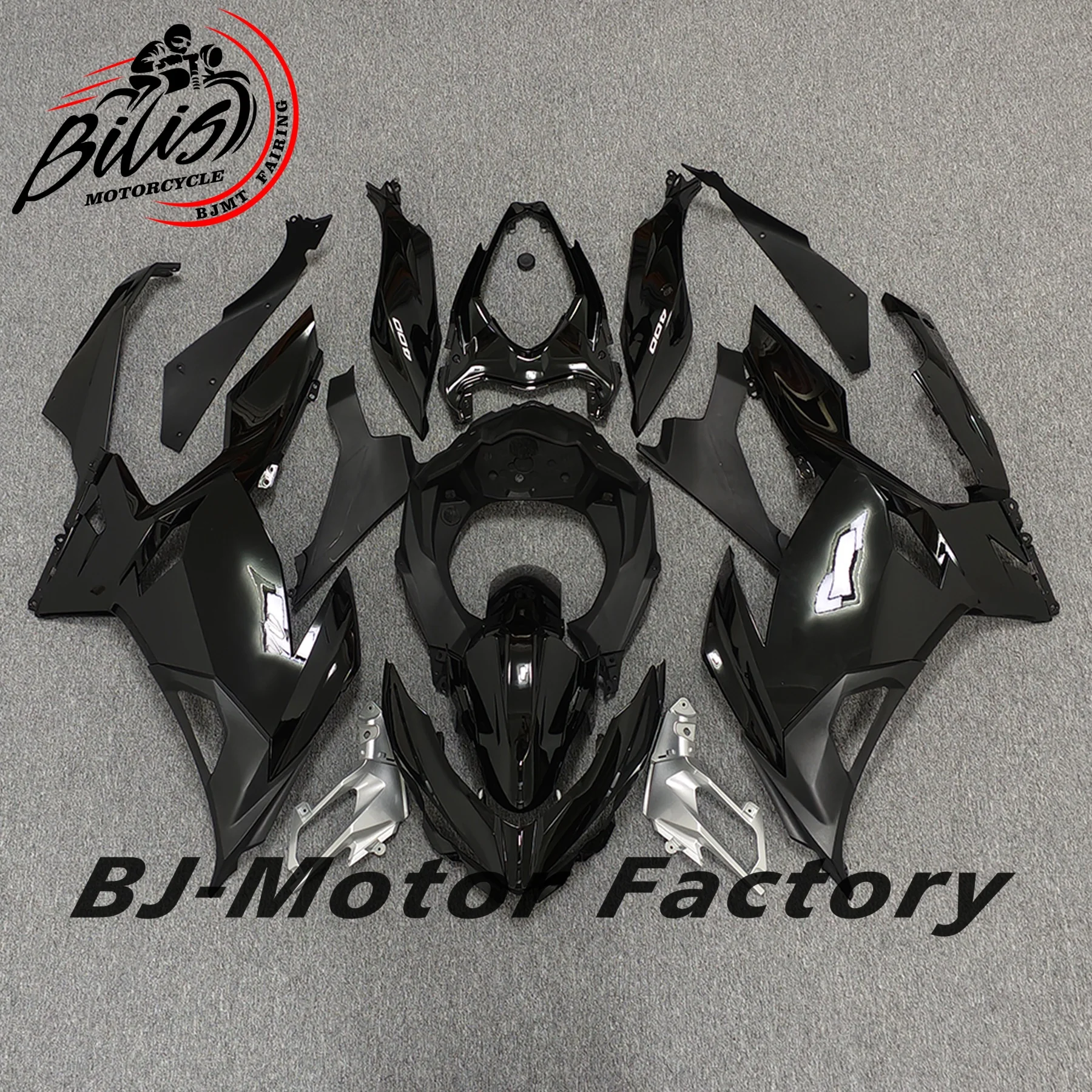 دراجة نارية لـ Kawasaki NINJA 400 EX400 2018 - 2023 مجموعة هدايا كاملة ABS حقن البلاستيك الأسود NINJA400 هيكل السيارة القلنسة