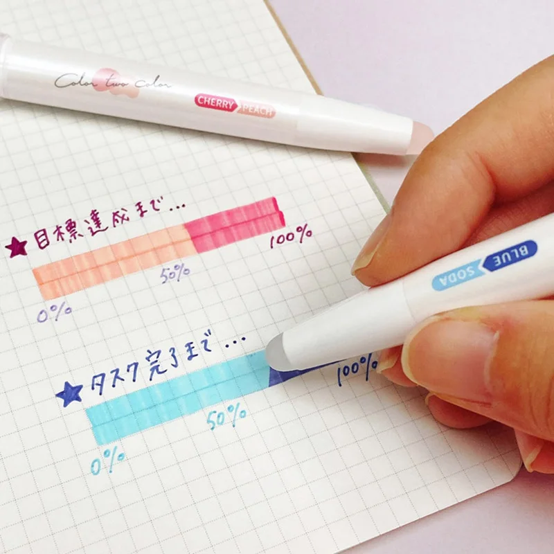 Pilot ILMILY Dual Color-Changing Erasable Highlighter/Gel Pen – Friction-Activated, Unique & Fun for Journaling and Notes