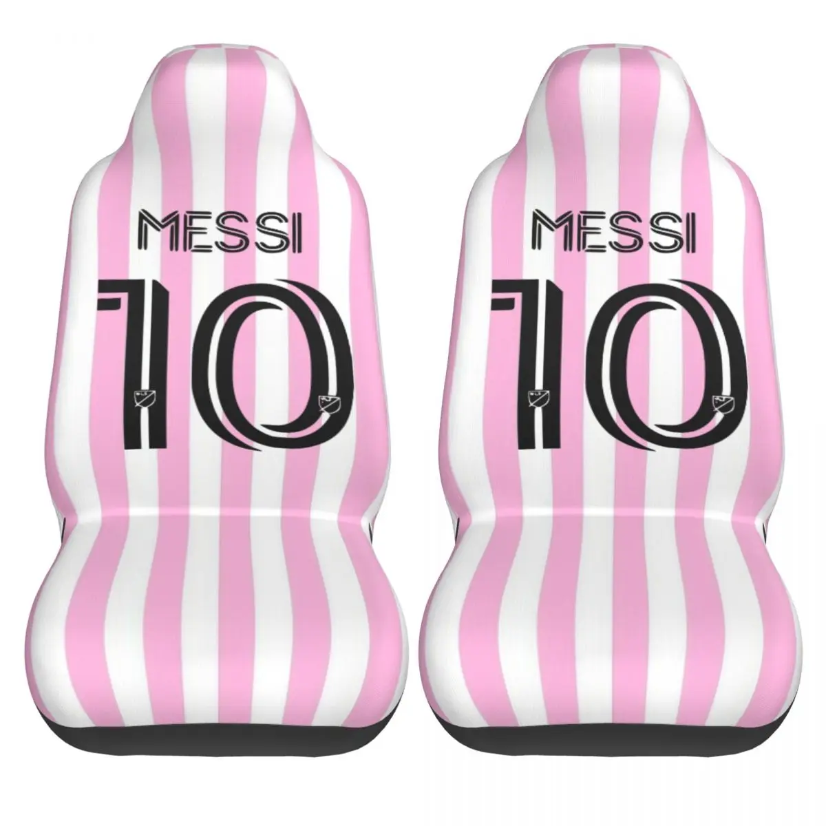 Messi Number 10 Universal Car Seat Cover Waterproof Travel Football Car Seat Cushion Polyester Car Accessories