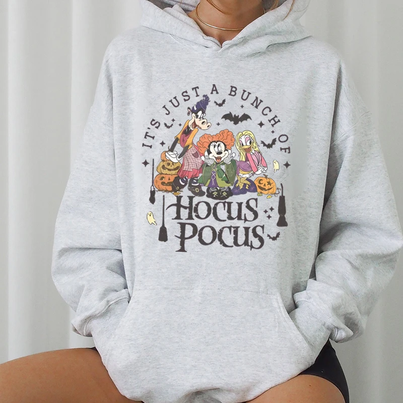 

Halloween Hocus Pocus Pullover Hoodie Unisex Mickey and Friends Halloween Kids Clothes It's Just A Bunch of Hocus Pocus Hoodies