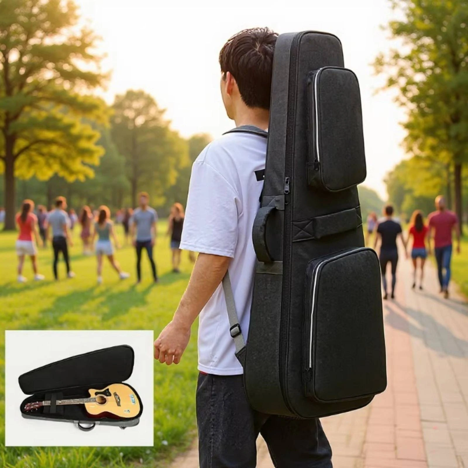 Guitar Gig Bag with Pockets Sh - đánh giá và giá Case Guitar Gig Bag