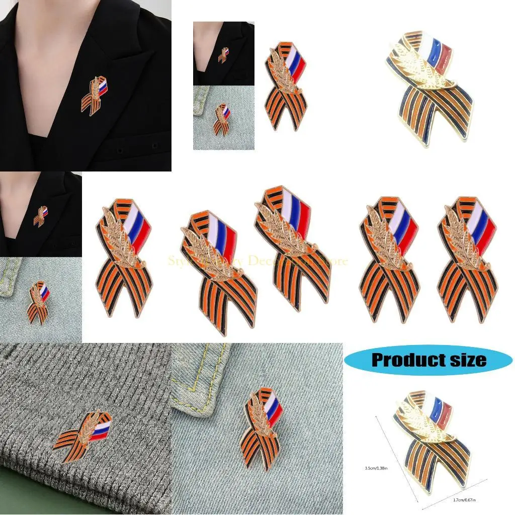 d46e-2-piect-Цинк-сплав-Брошь-булавка-русский-дизайн