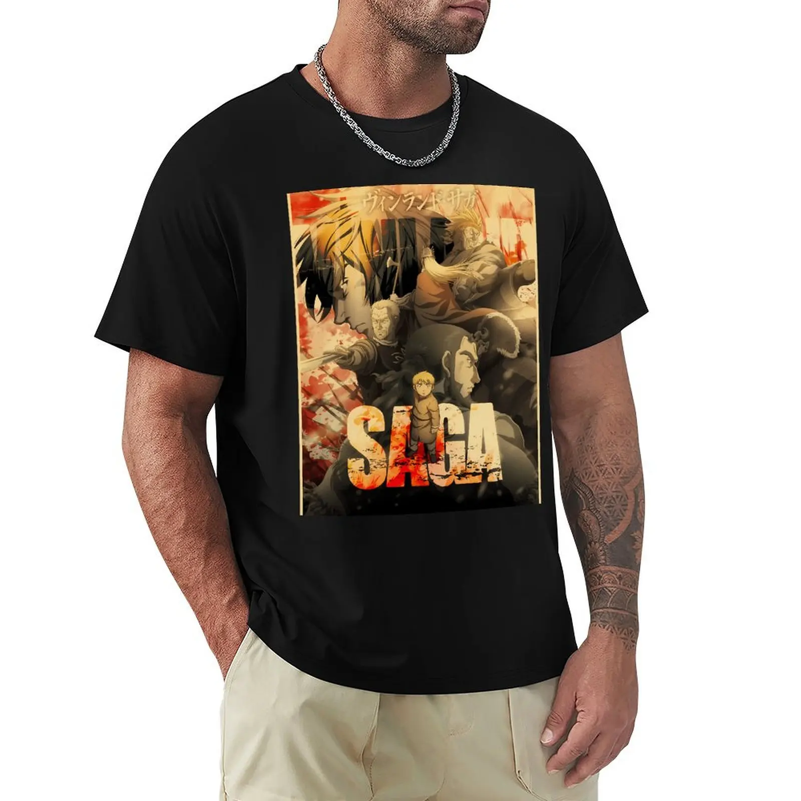 

Vinland Saga T-Shirt summer top custom shirt vintage clothes mens t shirt