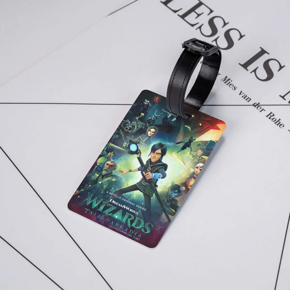 الكرتون TrollHunters علامات الأمتعة حقيبة الملحقات السفر لطيف الأمتعة الصعود علامة التسمية حامل معرف اسم العنوان #5