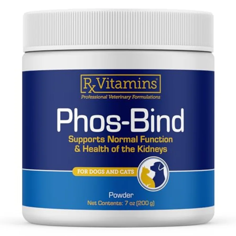 

Phos-Bind - Порошковая добавка для поддержки почек - Фосфатный адсорбент для кошек и собак для здоровья почек - Поддерживает нормальную функцию почек