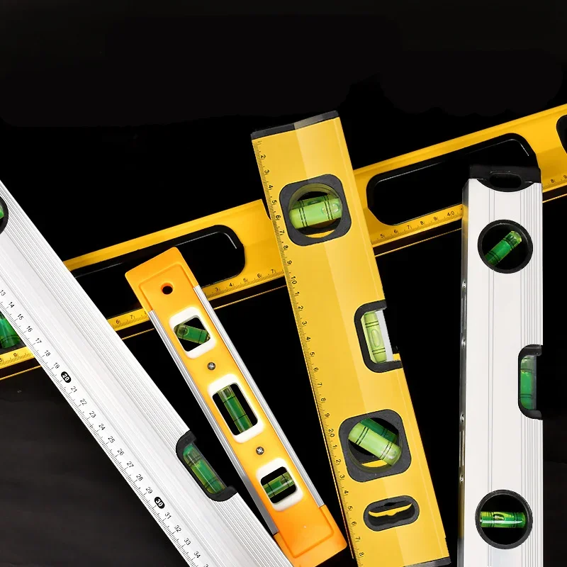 High Precision Spirit Level Magnetic High Bearing Ruler Lever Bubbles Rustproof Horizontal Ruler Spirit Level Balance Ruler