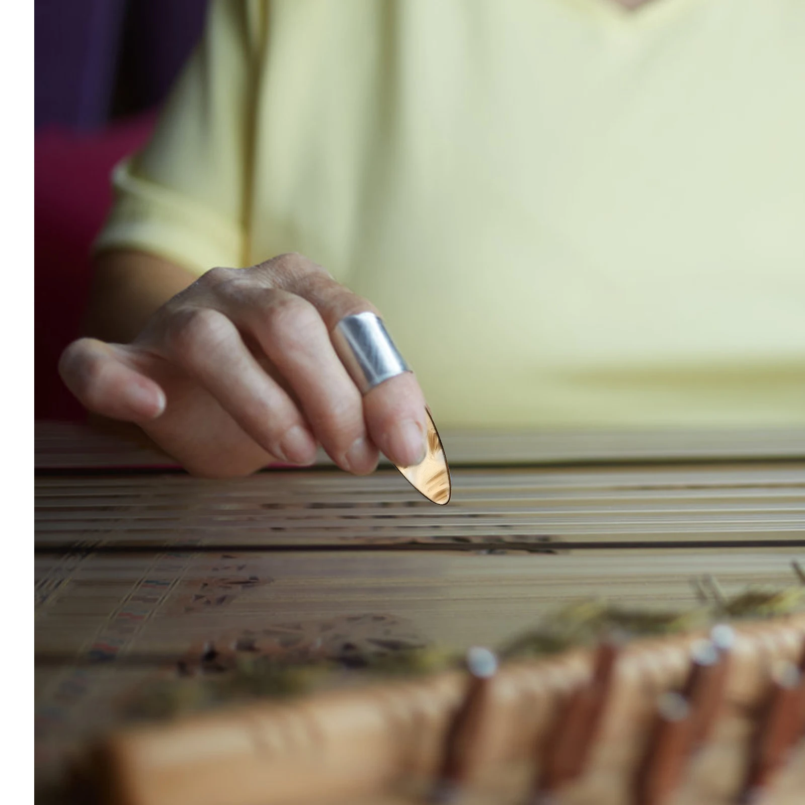 

8 Pcs Guzheng Nails Fingernail Zither for Beginners Adult Musical Instrument s Instruments Lute Adults Polymer Picks Child