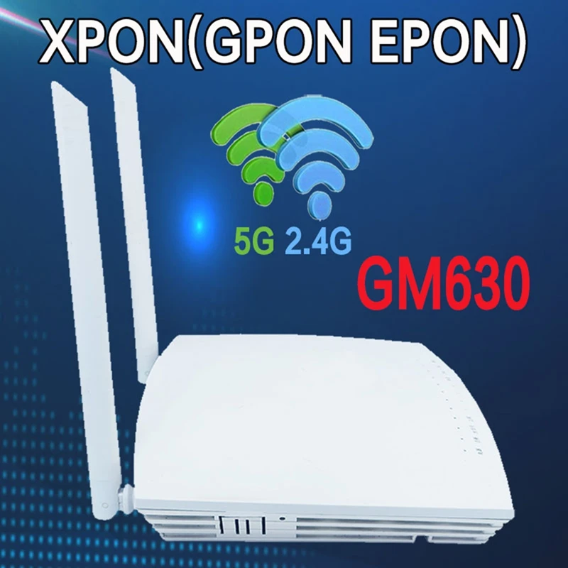 محطة شبكة بصرية Xpon gpon epon onu مع واي فاي وg و 5g ، قابس الاتحاد الأوروبي