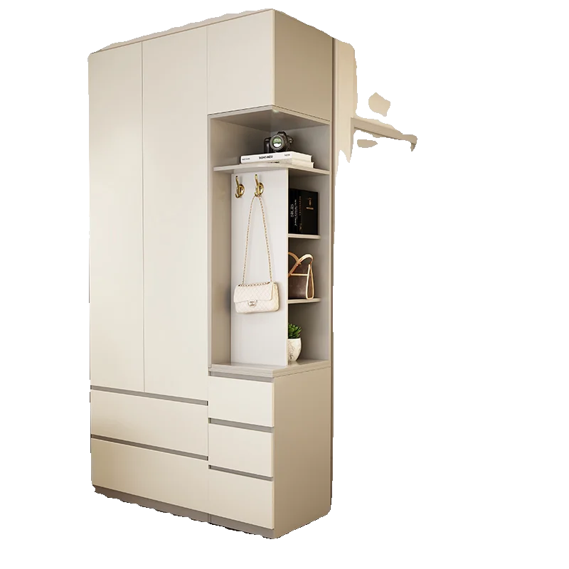 Wooden Essential Wardrobe Drawer Storage Long Modern Wooden Cabinet Wardrobe Bedroom White Szafa Na Ubrania Home Furniture