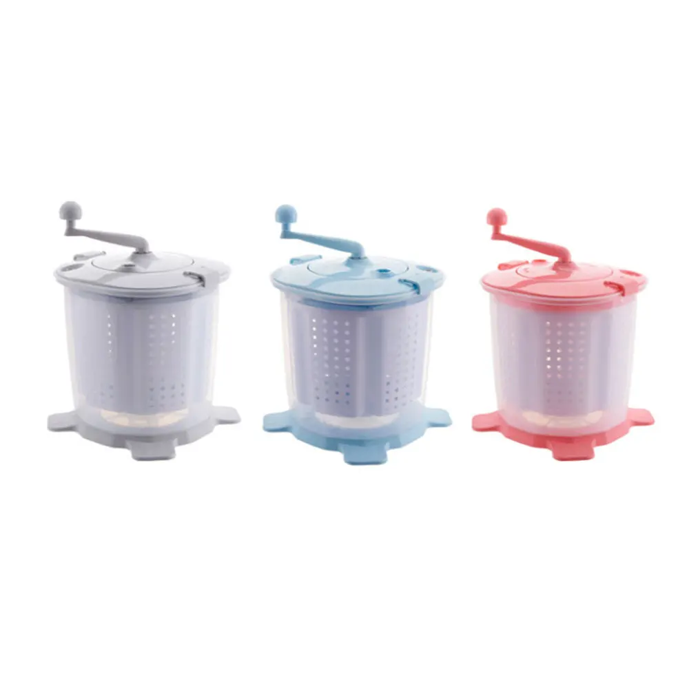 Manual washing machine washing socks small hand-cranked underwear washing machine elution all-in-one machine
