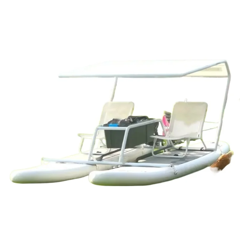 

Luxury Portable Durable Recreational Fishing Boardwalk Water Sports Bike Pedal Bike Catamaran for Lakes and Oceans