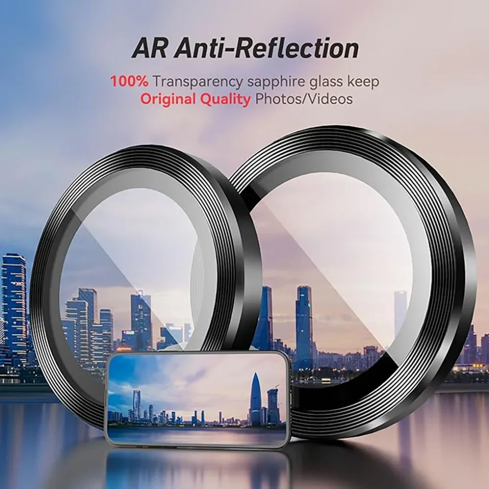 YPMMetal Camera Lens Protector for IPhone 16 15 11 12 13 14 Pro Max 15 Plus Ring Lens Glass for Iphone 15 16 Pro Max Accessories