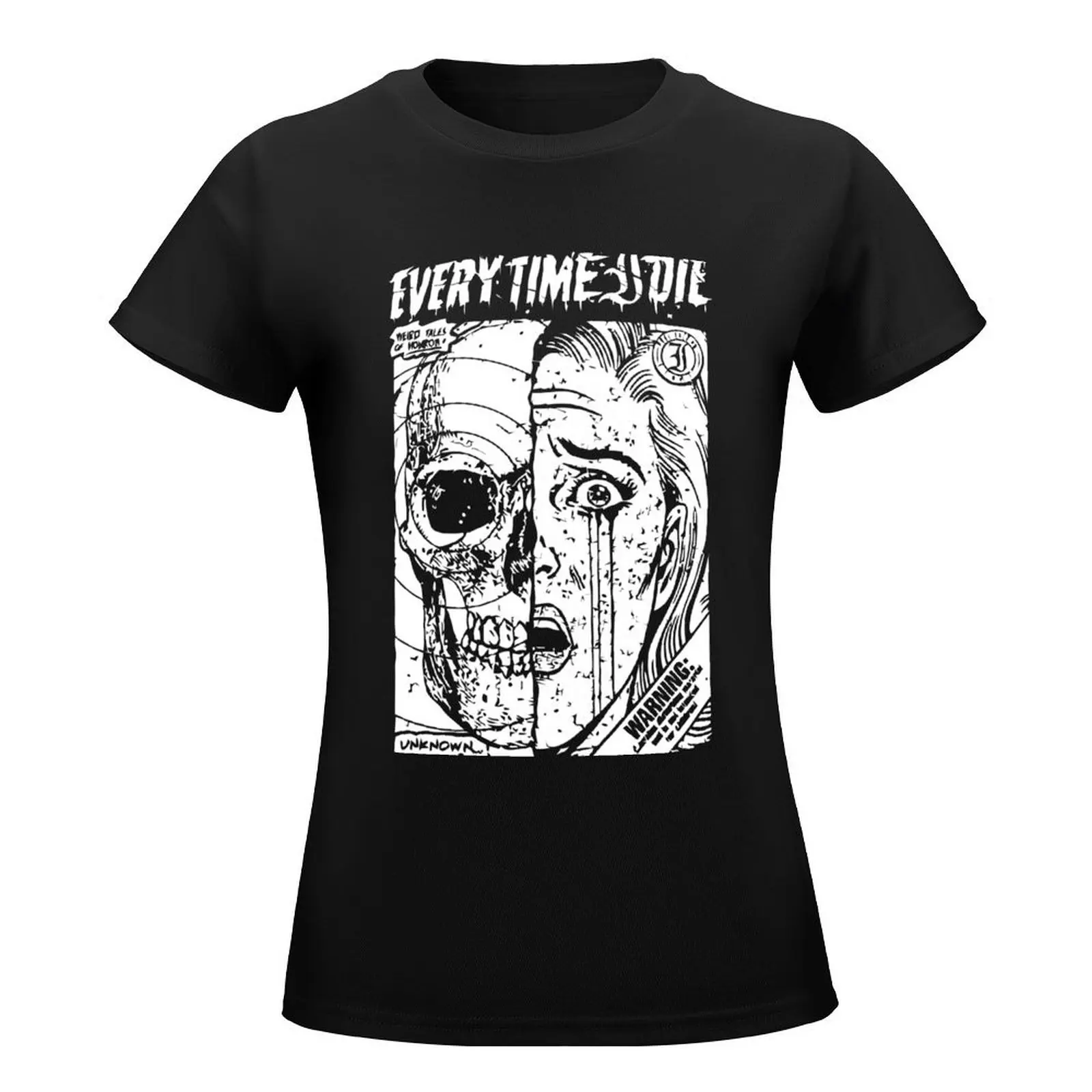 Every Time I Die Merch Mixed Face T-Shirt shirts graphic tees kawaii clothes cute tops oversized t shirts for Women loose fit