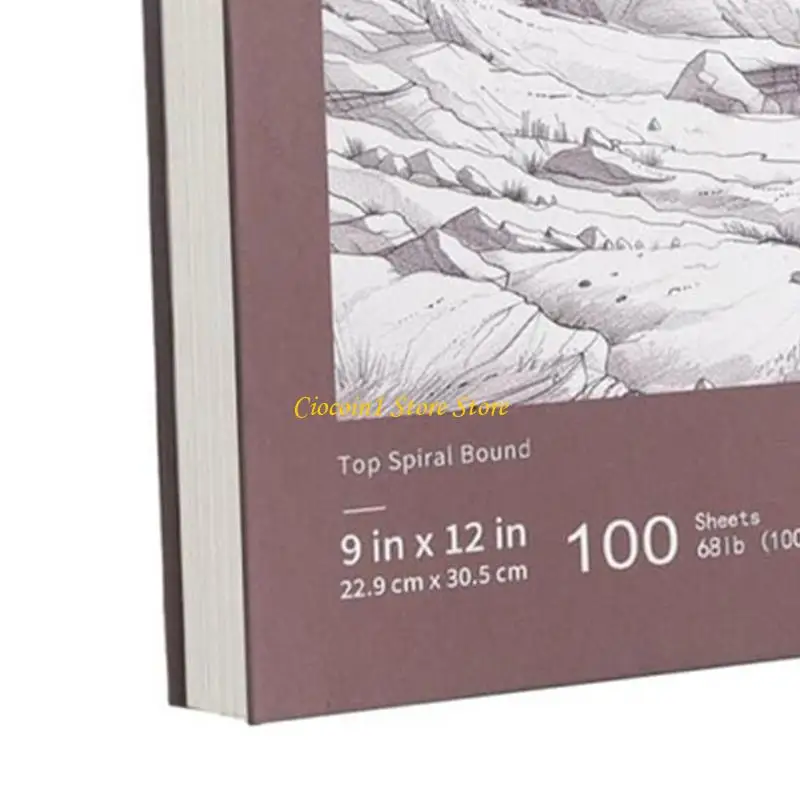 A3PC Paper Drawing Book For Charcoal Pen Light Weight Strong Binding Creative Work