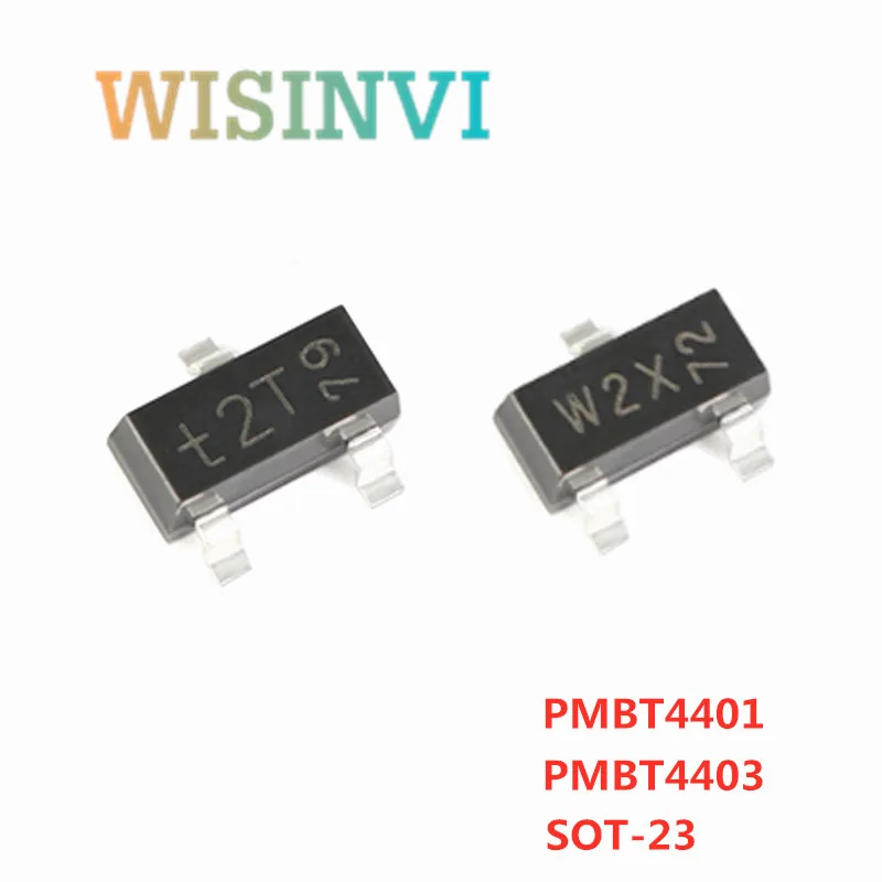 100PCS PMBT4401 *2X T2X W2X  PMBT4403 *2T T2T/W2T PMBT3904 *1A W1A T1A  PMBT3906 *2A W2A/T2A PMBT5401 *2L W2L P2L  PMBT5551 *G1