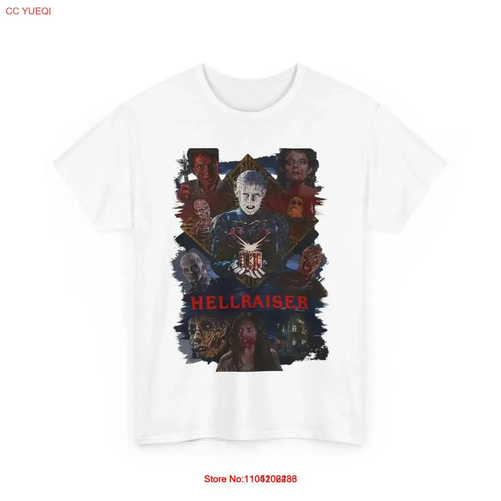 

Hellraiser Movie 1987 T Shirt Heavy Cotton vintage Washed Soft fashion homme designer clothes Stylish Casual