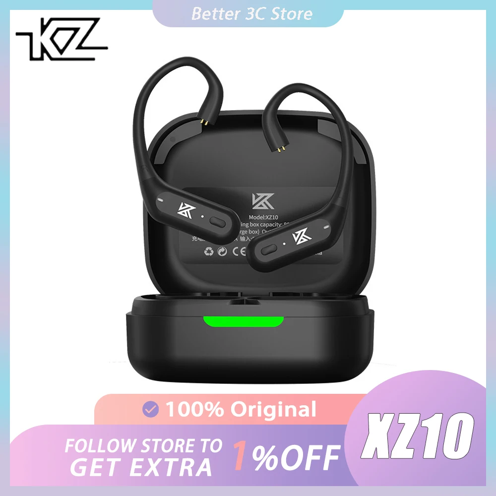 KZ XZ10 Bluetooth 5.3 HIFI Earhook Earphones AptX/sbc/aac Transmission 0.75MM 2PIN For ZS10 PRO/ZSN PRO 2/Castor ZAR ZAS Gifts