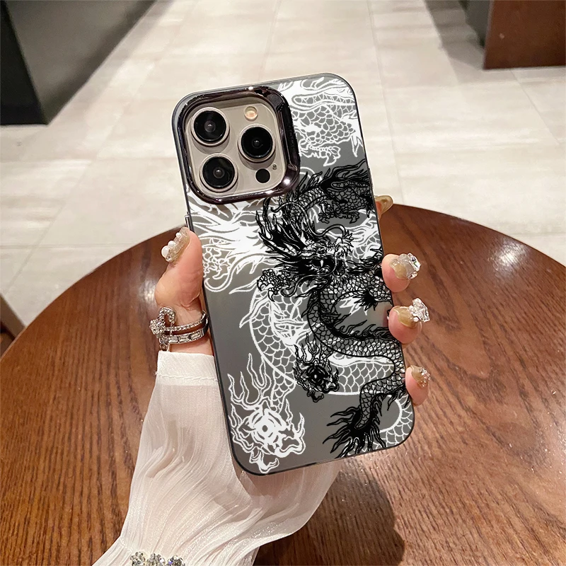 Dragon Year Dragon King Trend Brand For iPhone 15 14 Plus 15 14 13 12 11 Pro X Xs Max 7 8 Plus Case Soft TPU Cover WK126B