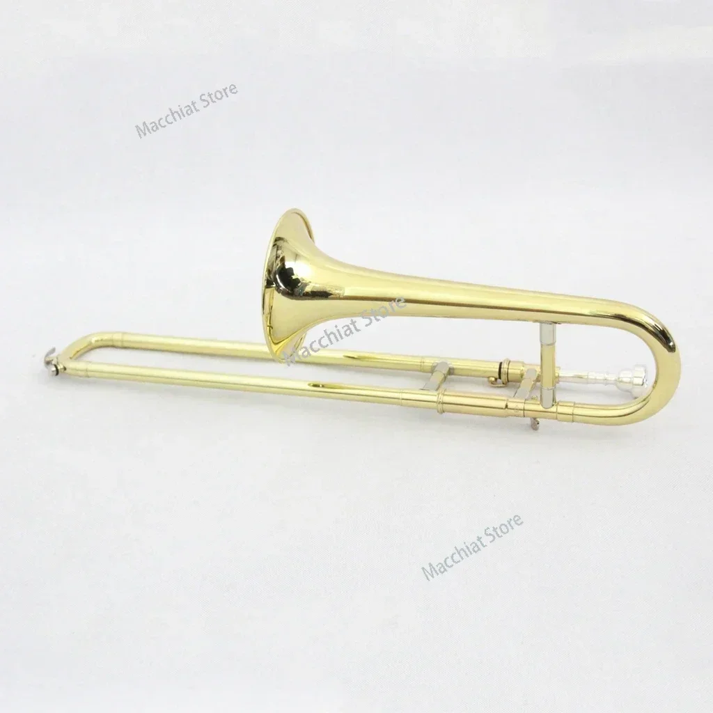 High quality brass instruments chinese professional trombone instrument Gold Lacquer Soprano Trombone